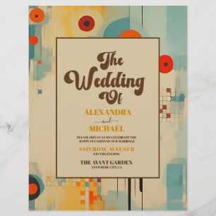 Flyer Boda Floral Elegante de Presupuesto de Mitad de Si