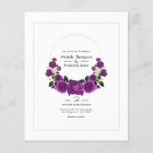 Boda floral morado y dorado