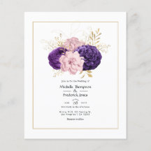 Boda floral rosa y violeta