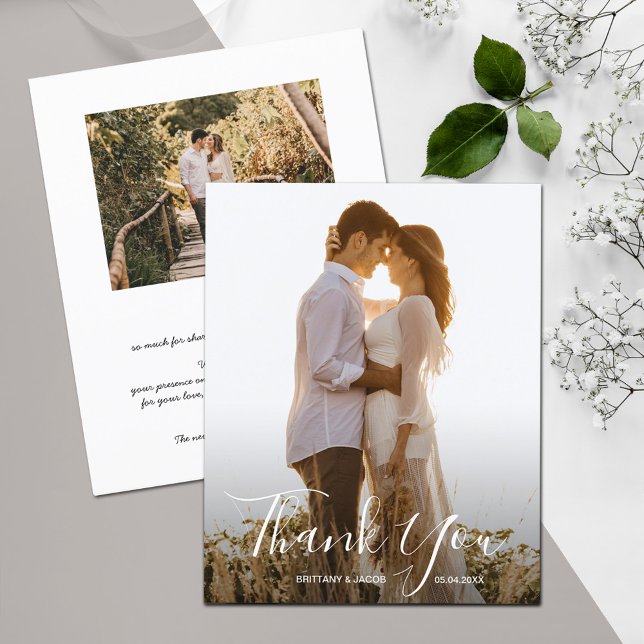 Flyer Boda Foto Gracias Volador De Tarjetas (Subido por el creador)