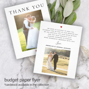 Flyer Boda fotográfico simple y económico gracias