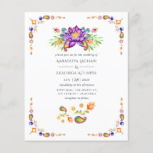 Boda indio Trendy Floral Paisley
