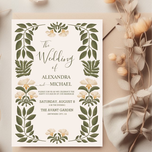 Flyer Boda Jardín Botánico Sencilla de Flores Silvestres (Subido por el creador)