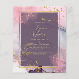 Flyer Boda LeahG® Lavender INK Mauve Purple Gold