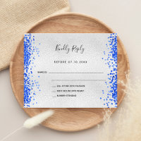 Boda metalizado real azul plata con presupuesto mo
