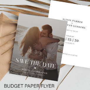 Flyer Boda moderna con destino fotográfico presupuesto r