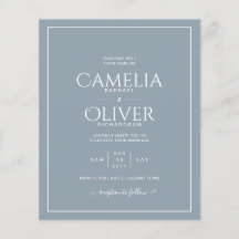 BODA MONOCRÓMICA Azul Dusty