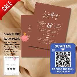 Flyer BODA Monocromo de la Terracota Oscura PRESUPUESTAR