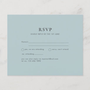 Flyer BODA Monocromo Verde Sage de Vidrio del Mar