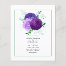 Boda morado floral