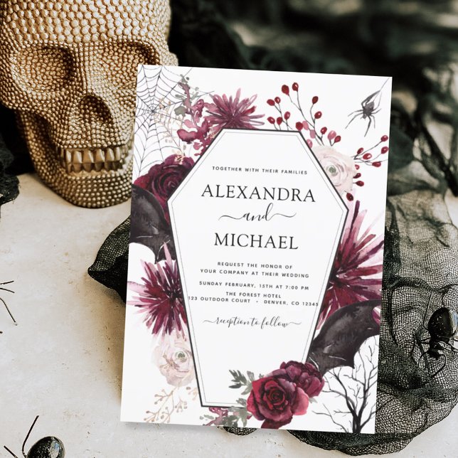 Flyer Boda oscuro de otoño de Halloween presupuestal (Subido por el creador)