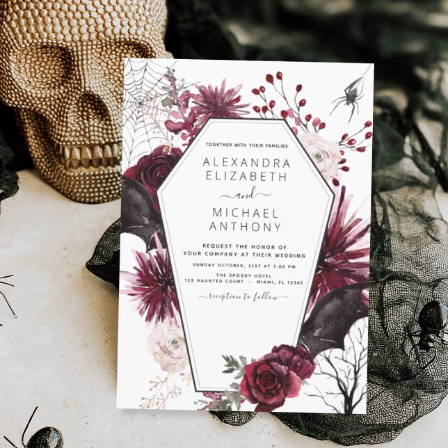 Flyer Boda oscuro de otoño de Halloween presupuestal (Subido por el creador)