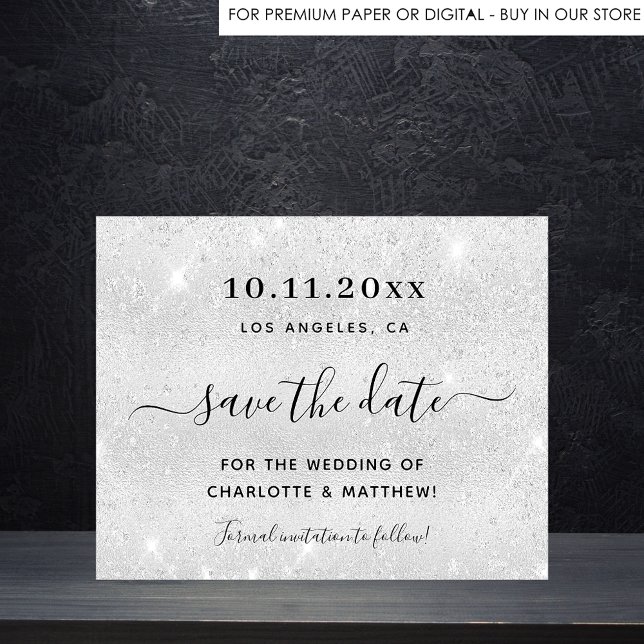 Flyer Boda presupuestal de Silver purpurina salva la fec (Subido por el creador)