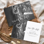 Flyer Boda presupuestal Salven la foto de fecha Flye Min<br><div class="desc">Boda Presupuestaria Guardar las tarjetas de fecha que tienen una foto en la parte delantera y trasera. Las tarjetas Save the Date Fall, Autumn, Winter, Spring o Summer contienen una moderna tipografía de escritura cursiva con letras a mano que son elegantes, simples y modernas para usar después de la minimalista...</div>