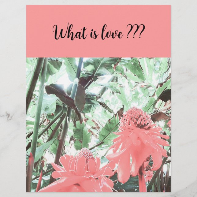 Flyer Boda Tropical Peach (Frente)