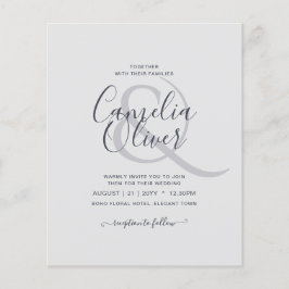 Flyer BODA y caligrafía de bajo presupuesto