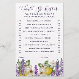 Flyer Boho Lemons y Lavender Prefieren Jugar