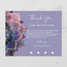 Flyer Boho Nebula Mandala, místico