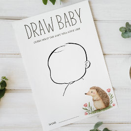 Flyer Boho Woodland Animales Baby Shower Roban juego par