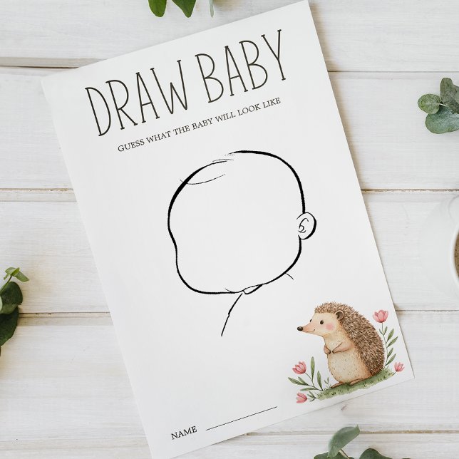 Flyer Boho Woodland Animales Baby Shower Roban juego par (Subido por el creador)