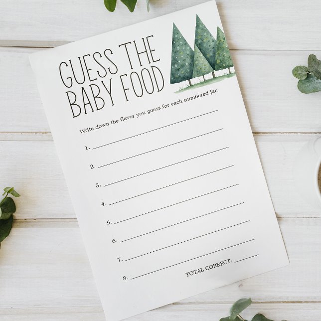 Flyer Boho Woodland Animals Baby Shower Adivinan Juego d (Subido por el creador)