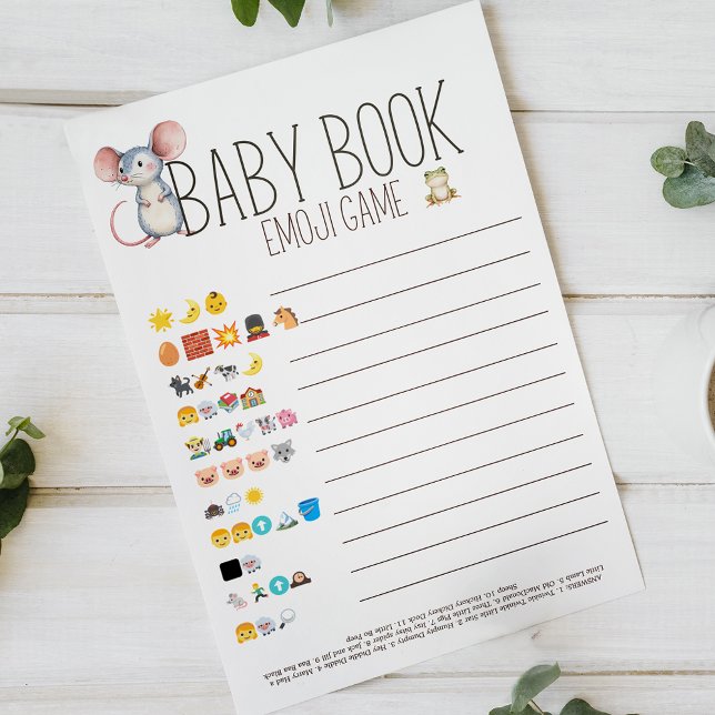 Flyer Boho Woodland Animals Juego de Emoji de libros de  (Subido por el creador)