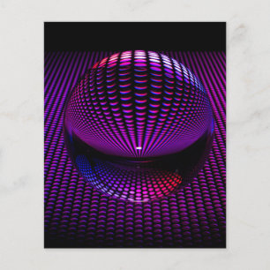 Flyer bola de cristal-624819 PURPLE FUTURISTIC GLASS BAL