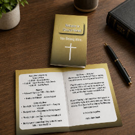 Flyer Boletín de Iglesia Contemporáneo de Oro Moderno