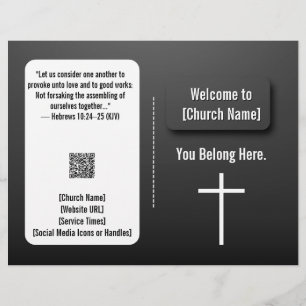 Flyer Boletín de Iglesia Contemporáneo Negro Moderno