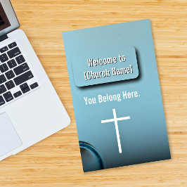 Flyer Boletín de la Iglesia de Agua Azul Moderna