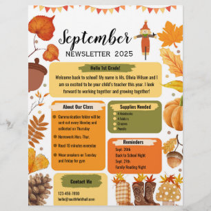 Flyer Boletín en aula de septiembre