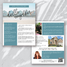 Flyer Boletín promocional de agricultura inmobiliaria de