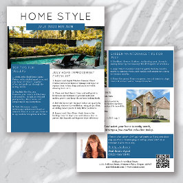 Flyer Boletín promocional de Bienes Raíces de Julio