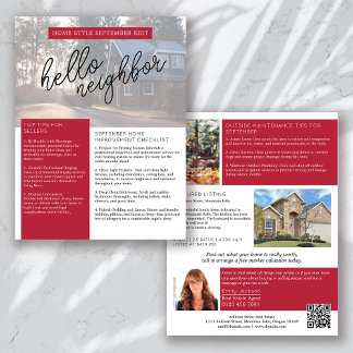 Flyer Boletín promocional de septiembre inmobiliario