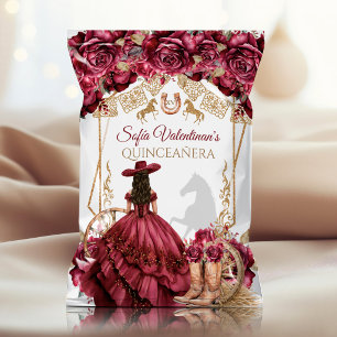 Flyer Bolsa de patatas fritas de Quinceañera Charra de o