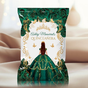 Flyer Bolsa de Patatas Fritas Quinceañera Verde Esmerald