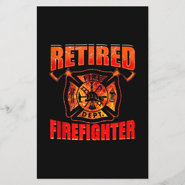 Flyer Bombero de la bandera estadounidense de la línea r (Frente)