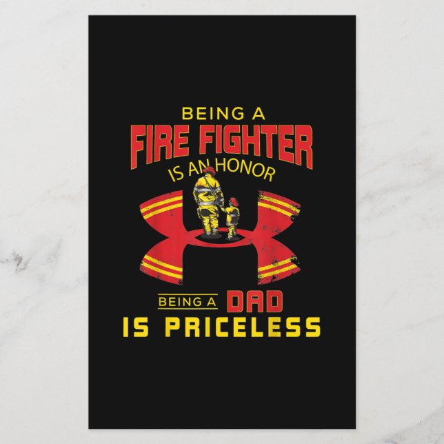 Flyer Bombero - Siendo un papá bombero (Frente)