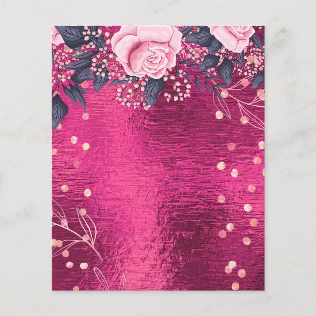 Flyer BONITO DE PRESUPUESTO FENÓMENO O Plantilla DE NEGO (Frente)