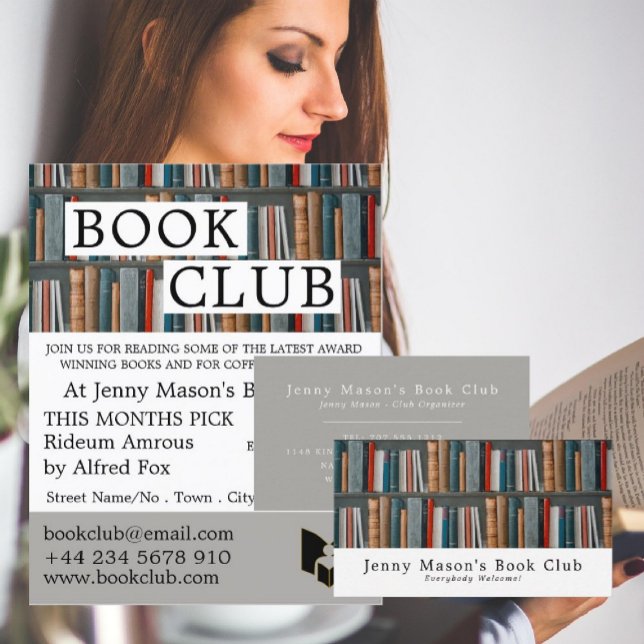 Flyer Book Display, Book Club Advertising (Subido por el creador)