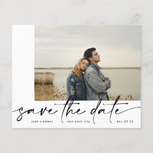 Flyer Bordeado Presupuesto moderno Foto Onyx save the