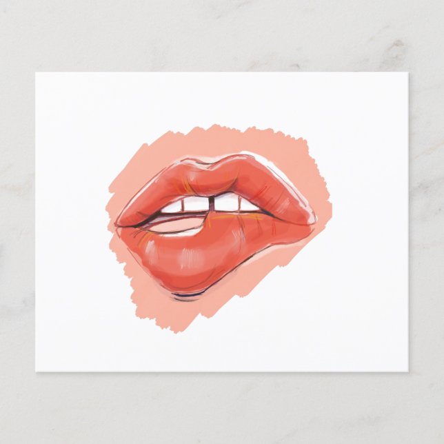 Flyer Borrador de labios de Teaser (Frente)