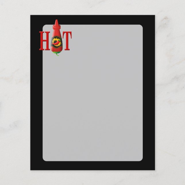 Flyer Botella de Salsa Caliente (Frente)