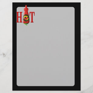 Flyer Botella de Salsa Caliente