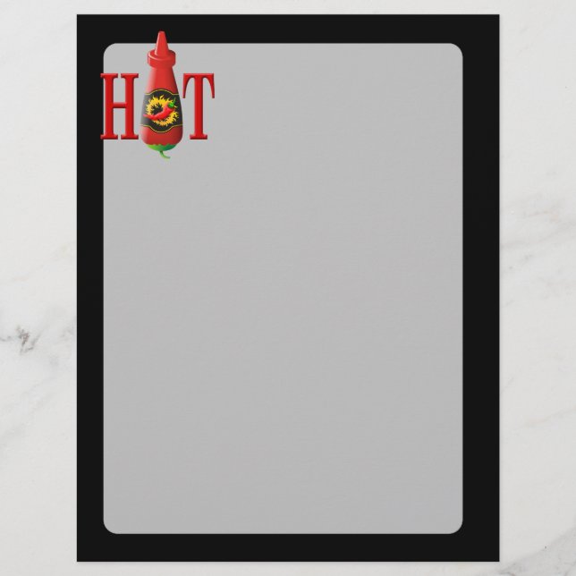 Flyer Botella de Salsa Caliente (Frente)