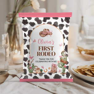 Flyer Bow Western Cowgirl Pink Birday Chip Bag Wrapper