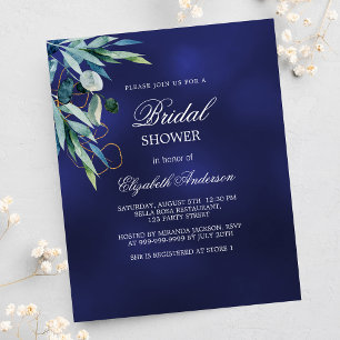 Flyer Bridal Shower invitación de presupuesto de vegetac