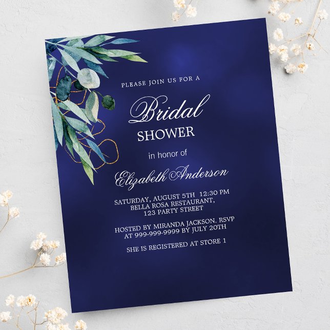 Flyer Bridal Shower invitación de presupuesto de vegetac (Subido por el creador)