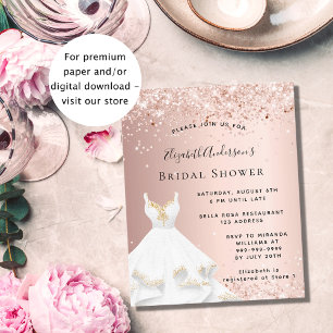 Flyer Bridal Shower subió invitación a vestir de blanco