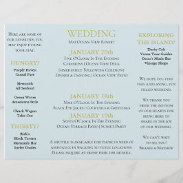 Flyer BRIDE Rustic Boda Destination Event Tri-plis